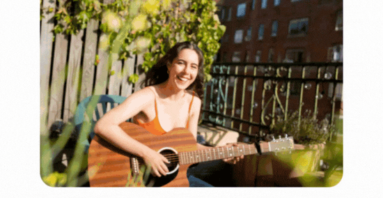 A GIF demonstrating the new AI Enhance option in Google Photos.