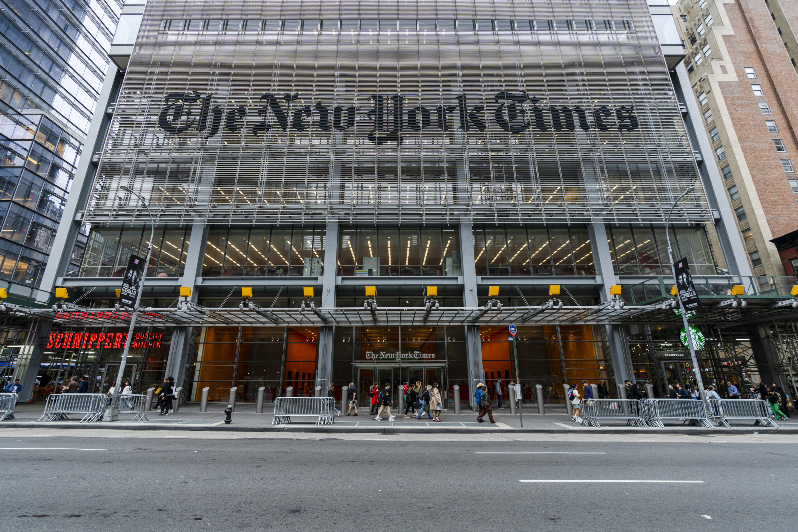 An image showing the New York Times building