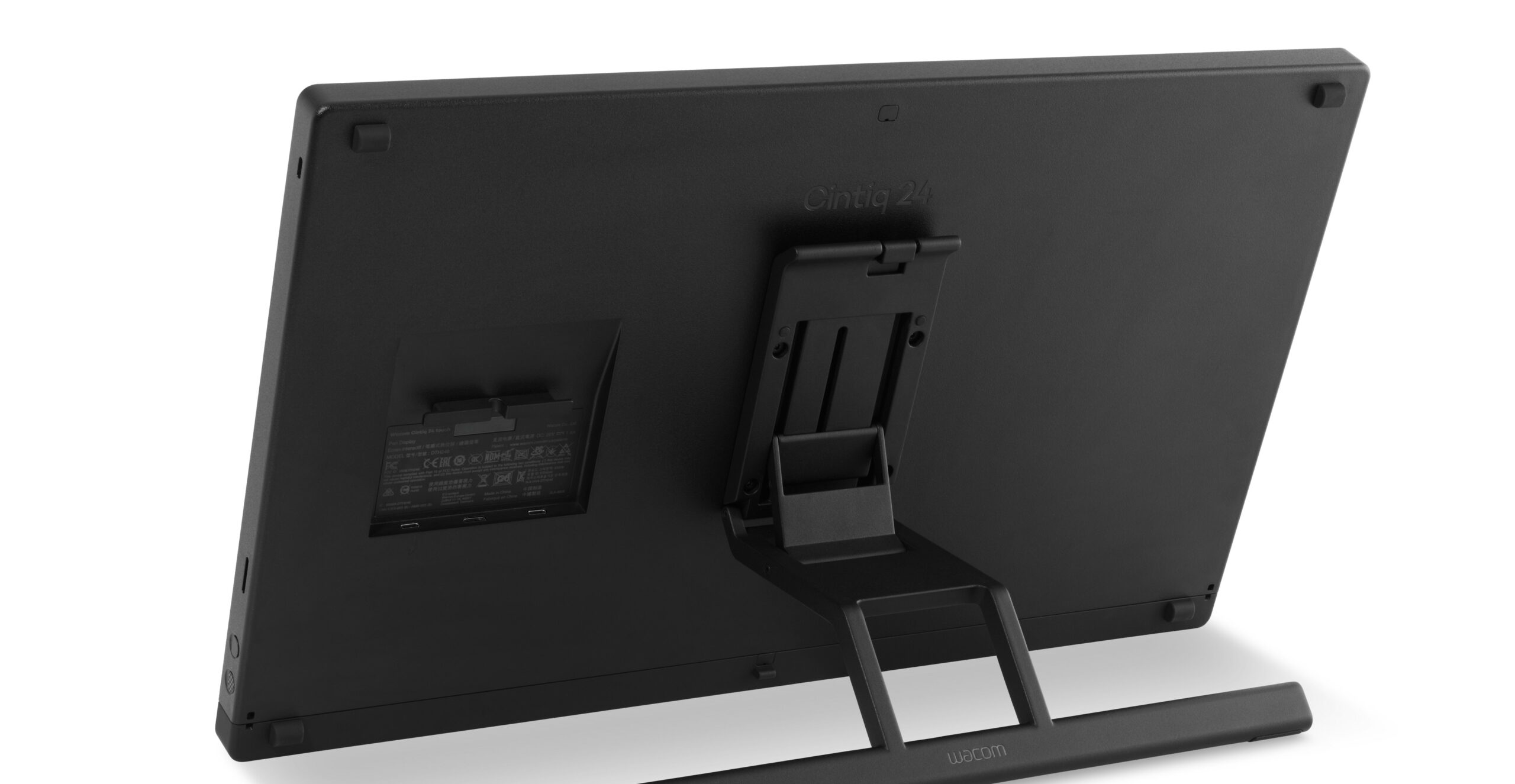 The rear of the Wacom Cintiq 24 showing the detachable stand.