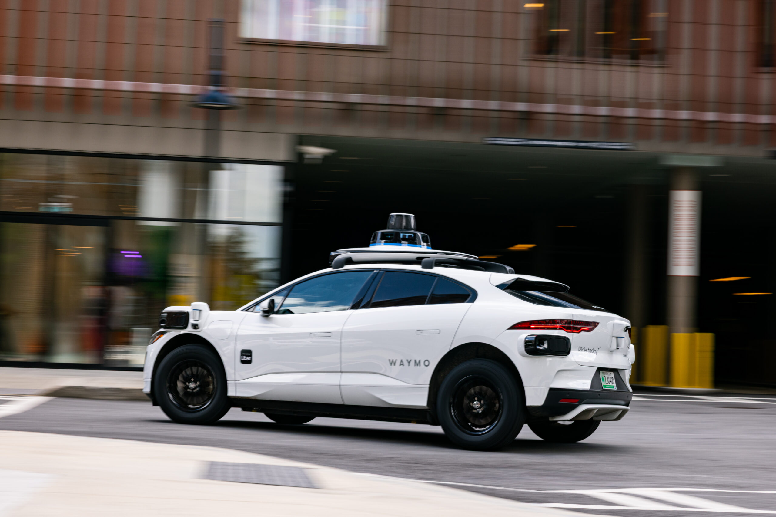 photo of a Waymo robotaxi in Atlanta.