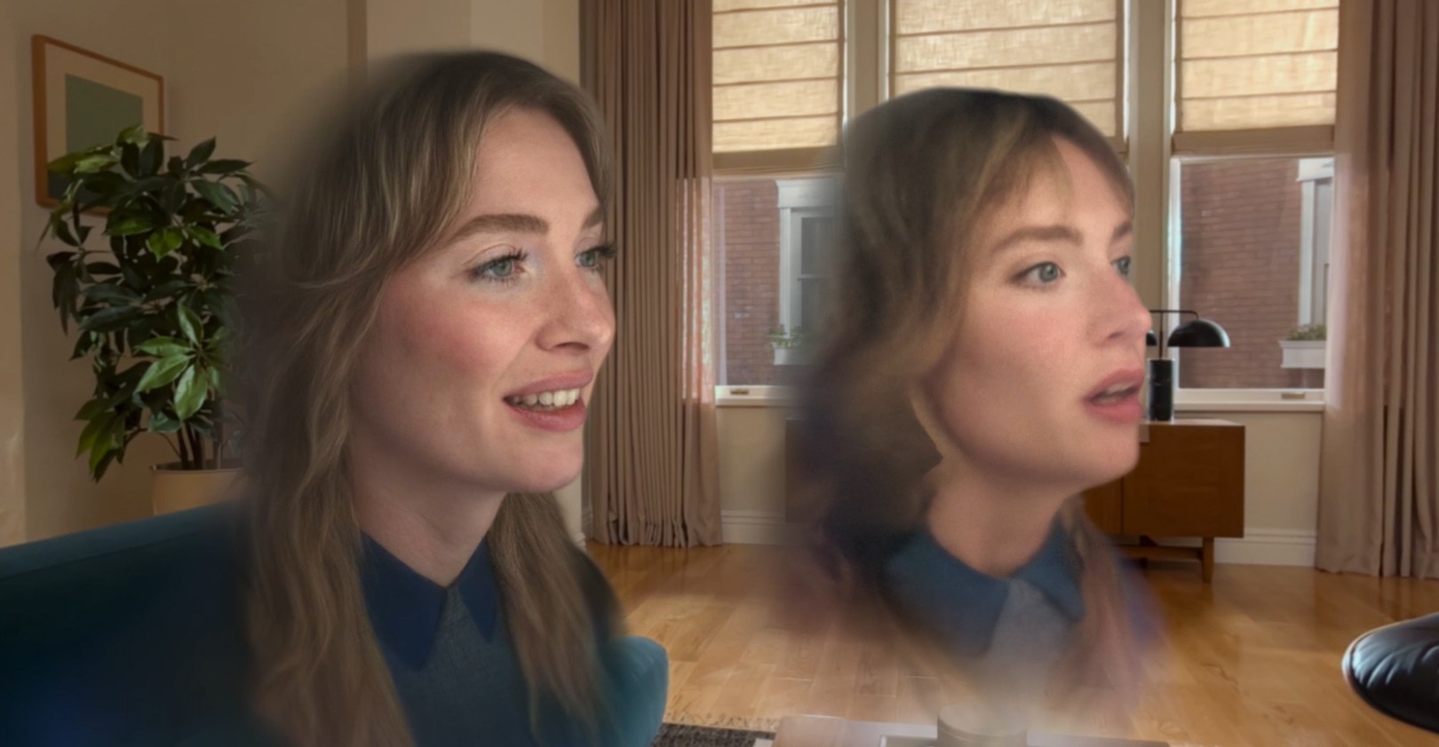 A side by side image showing improvements made to th Apple Vision Pro’s Personas avatars.