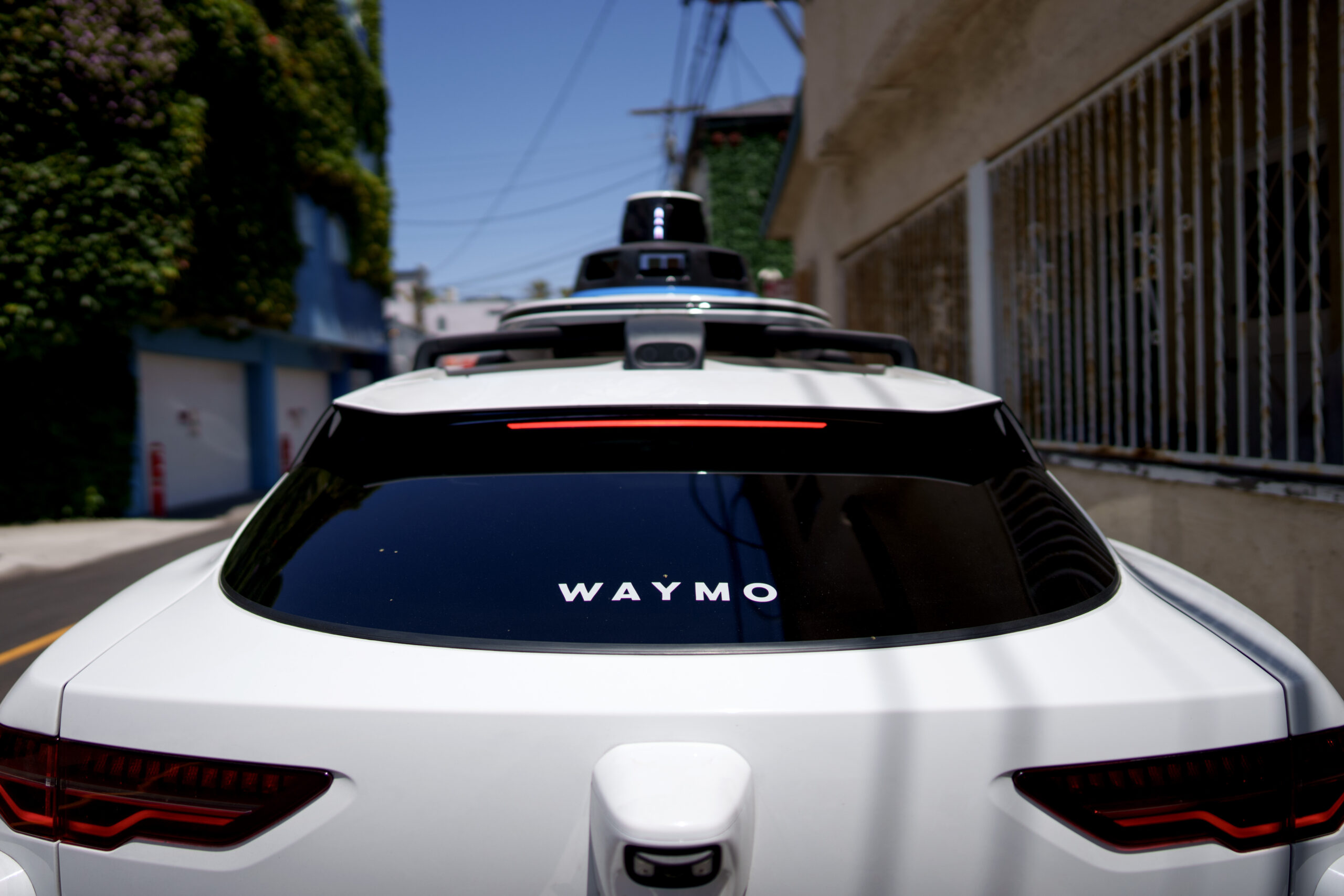 photo of a Waymo car