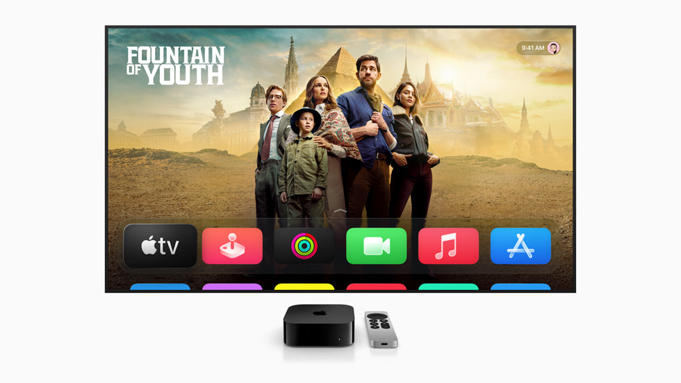 A screenshot of Apple tvOS26.