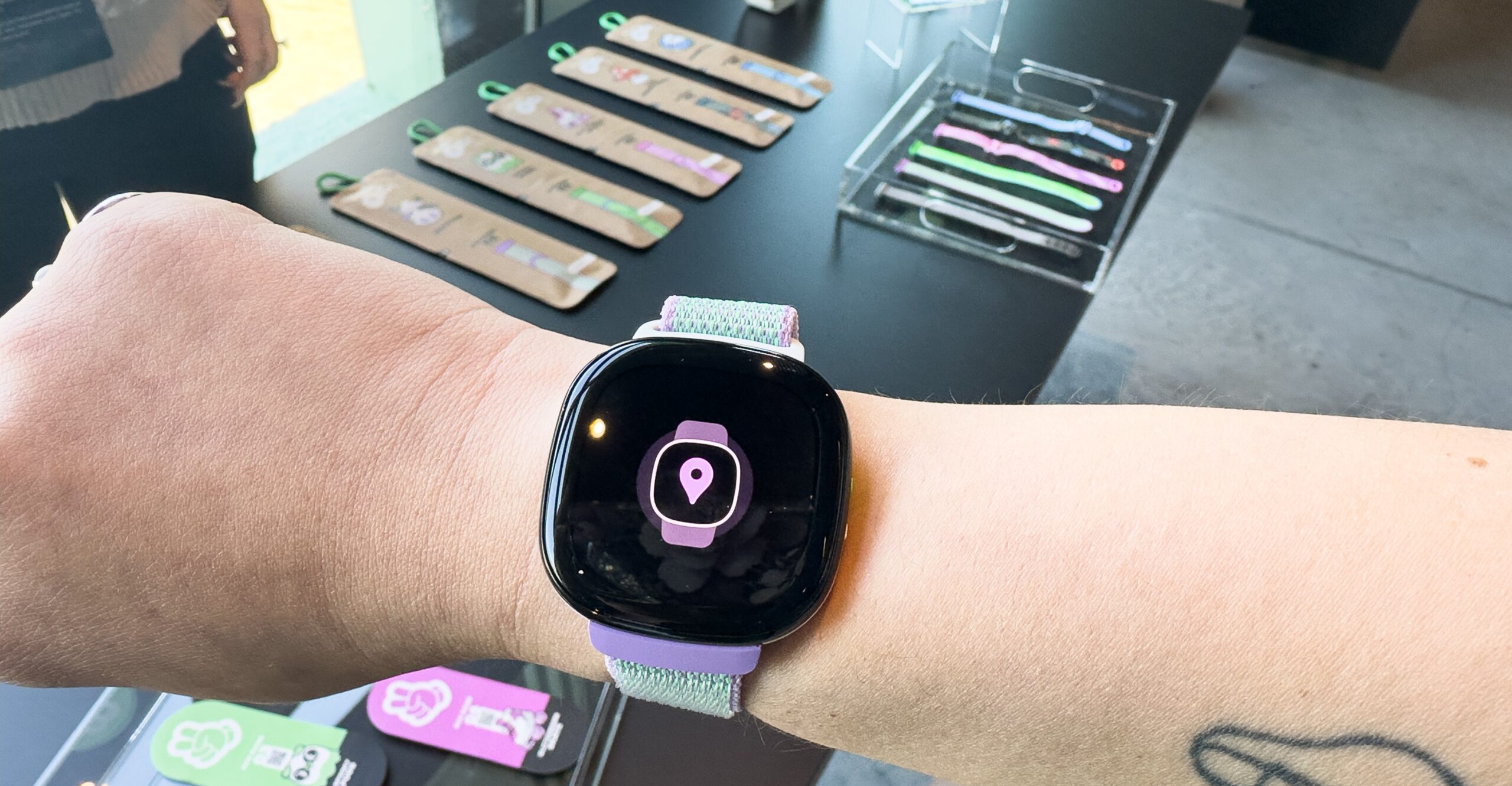 Person wearing Fitbit Ace LTE