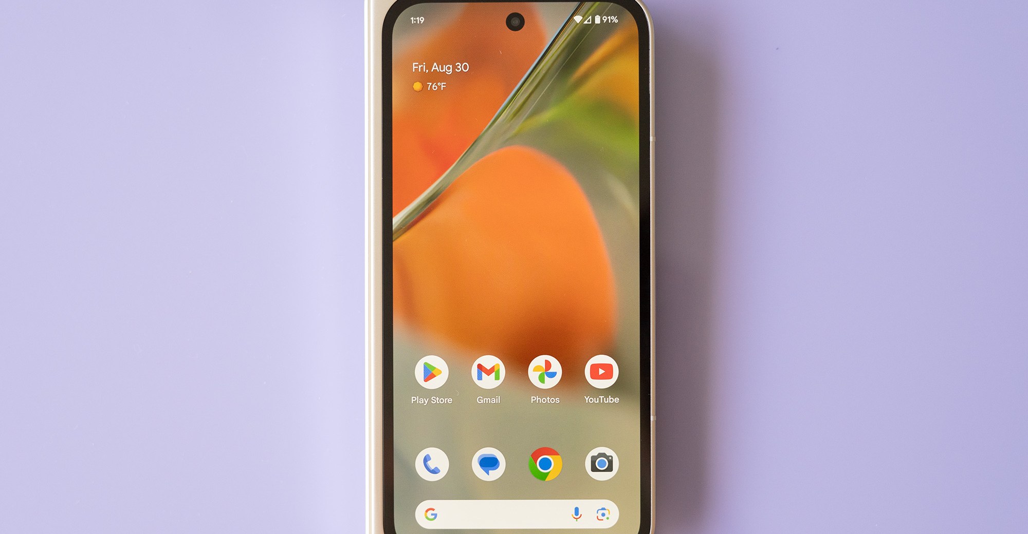 Google Pixel 9 Pro Fold in porcelain.