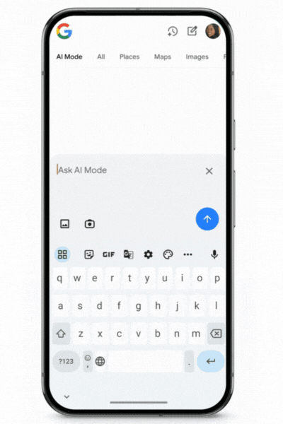 Google AI Mode’s upcoming shopping feature that creates images of fake clothes.