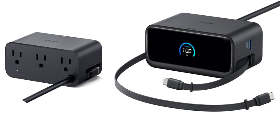 Anker’s 7-in-1 Nano Charging Station shown from the front and back.