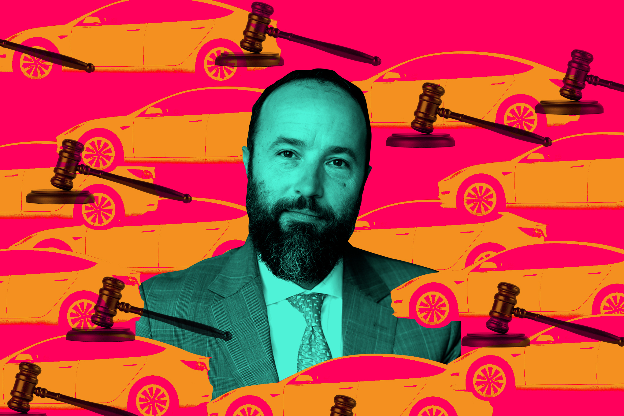 photo illustration of attorney Brett Schreiber