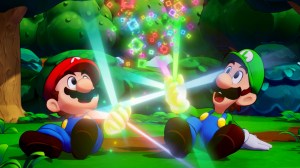 A screenshot from the video game Mario & Luigi: Brothership.
