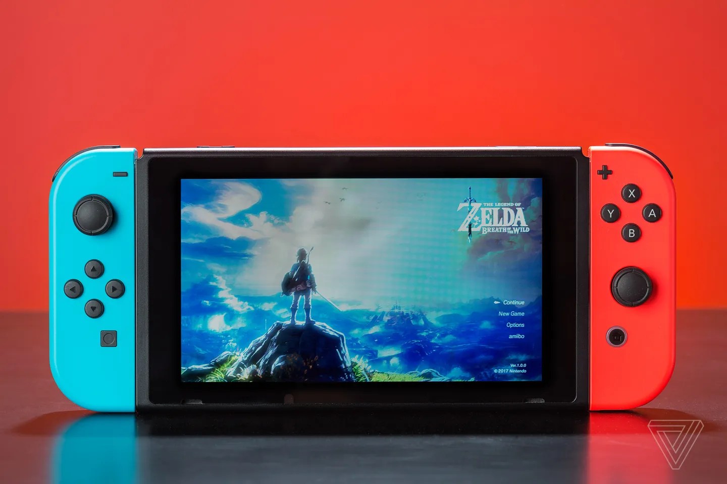 A photo of the Nintendo Switch