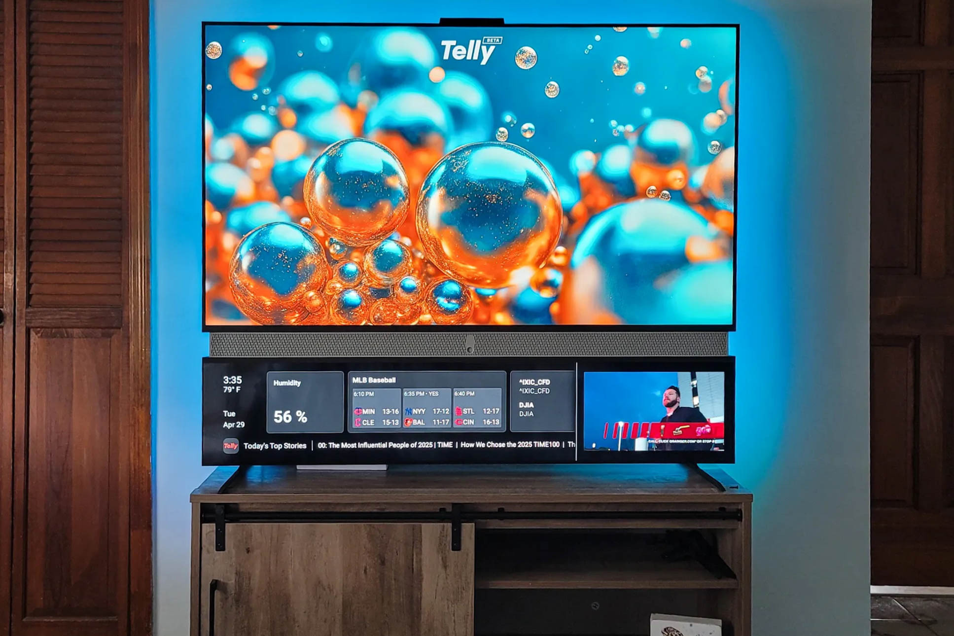 A photo showing a Telly TV