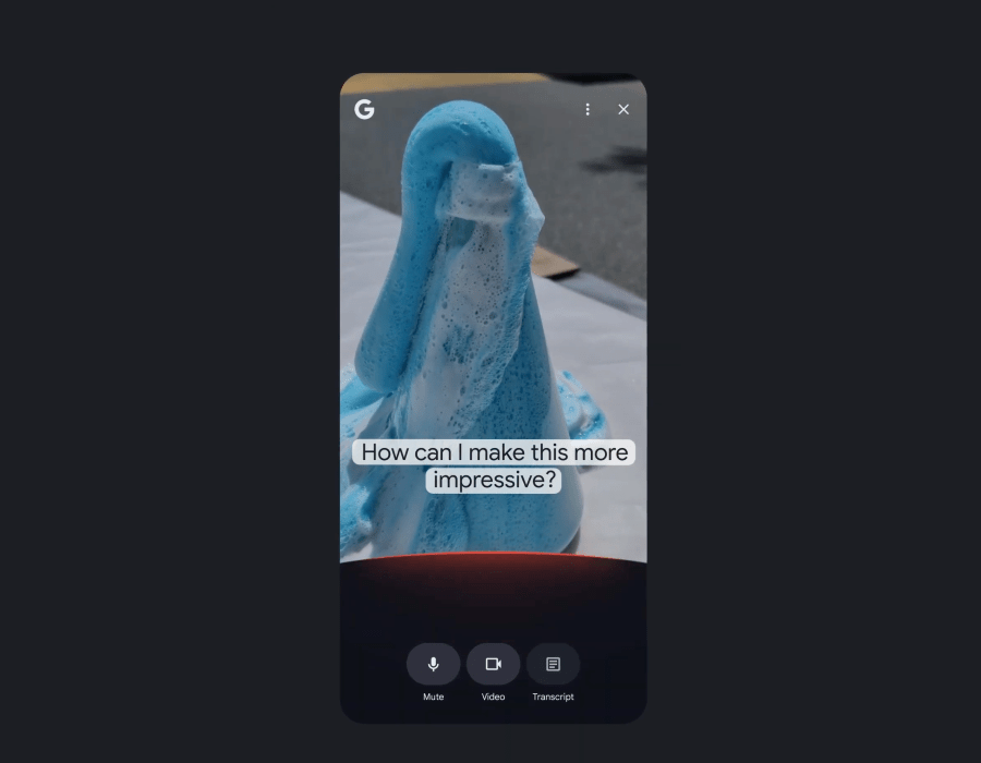 A screenshot of Search Live