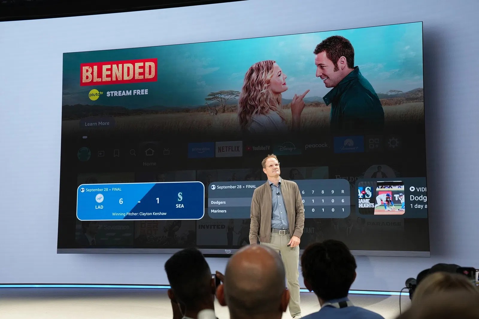 An image of an Amazon Fire TV showing the Alexa Plus interface.