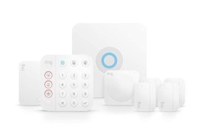 Ring's Alarm 8-Piece Kit on a white background.