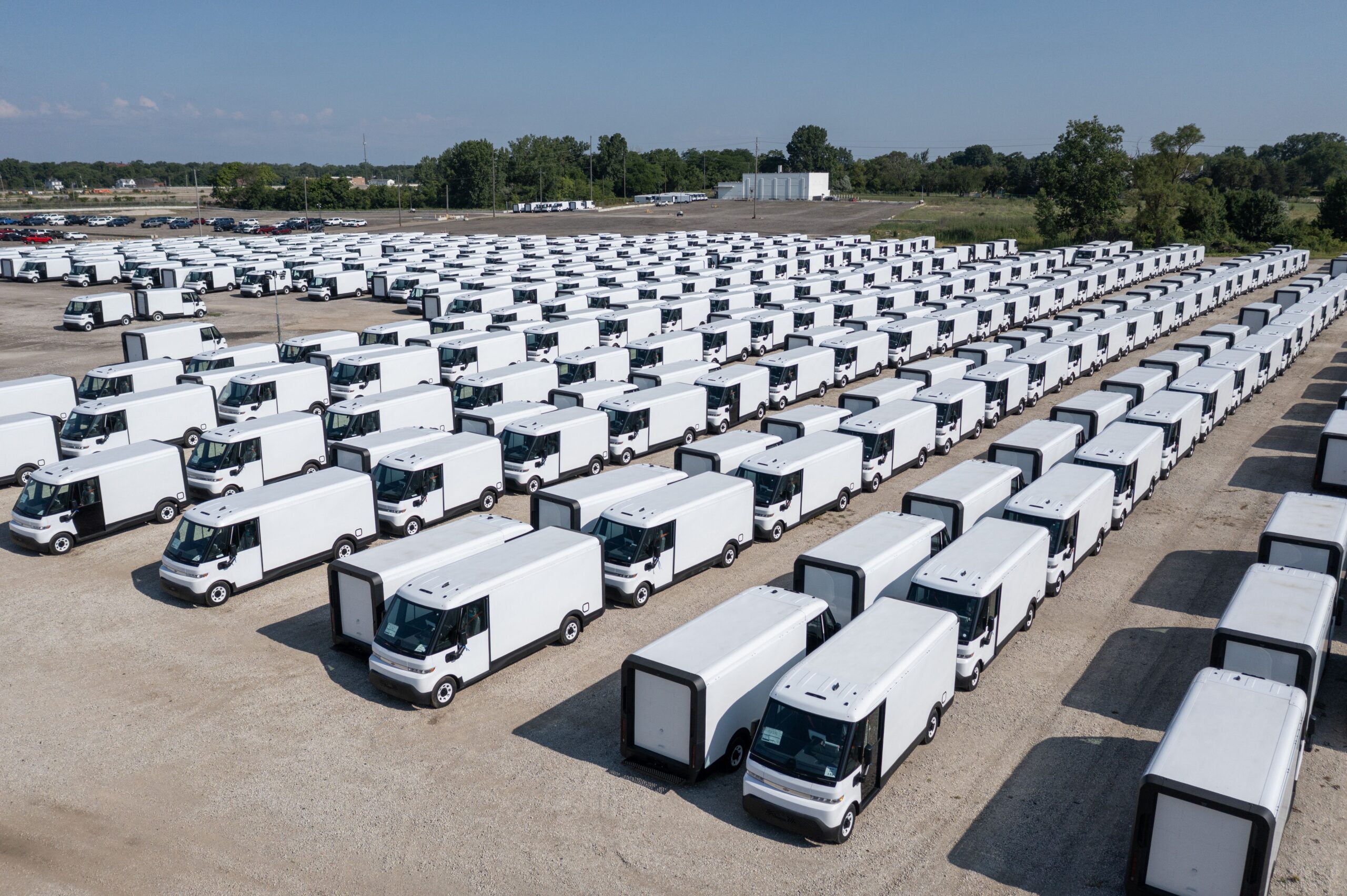 photo of Brightdrop vans