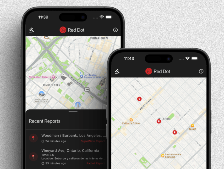 An image of the Red Dot app