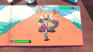 A screenshot from the video game The Plucky Squire.