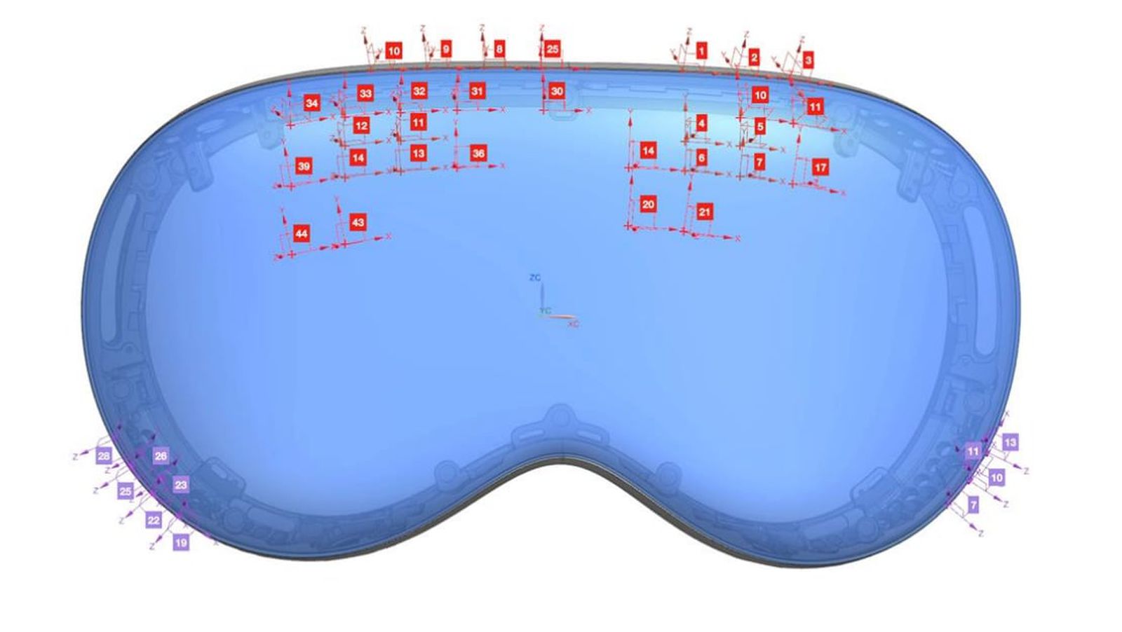 An image of a headset from Apple’s FCC filing