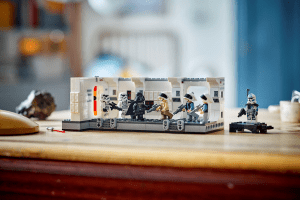 The completed set of the Lego Star Wars Boarding the Tantive IV.