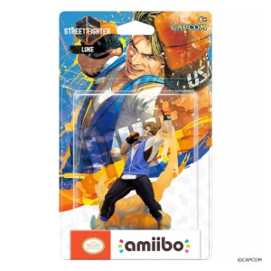 A Luke Amiibo in a box on a plain white background.