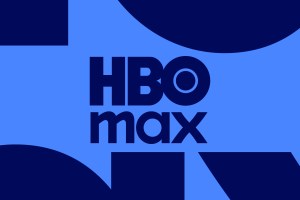 HBO Max logo on a purple background.