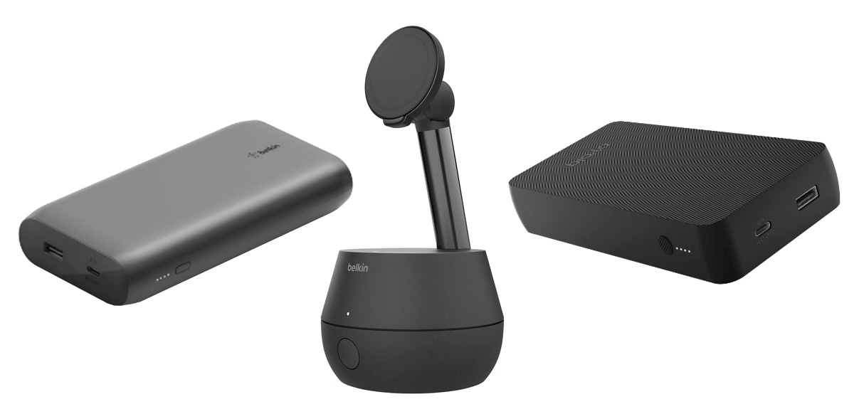 Three Belkin products that have been recalled due to battery defects. Three Belkin products that have been recalled due to battery defects.