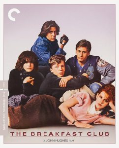 Cover of Breakfast Club DVD showing five teens.