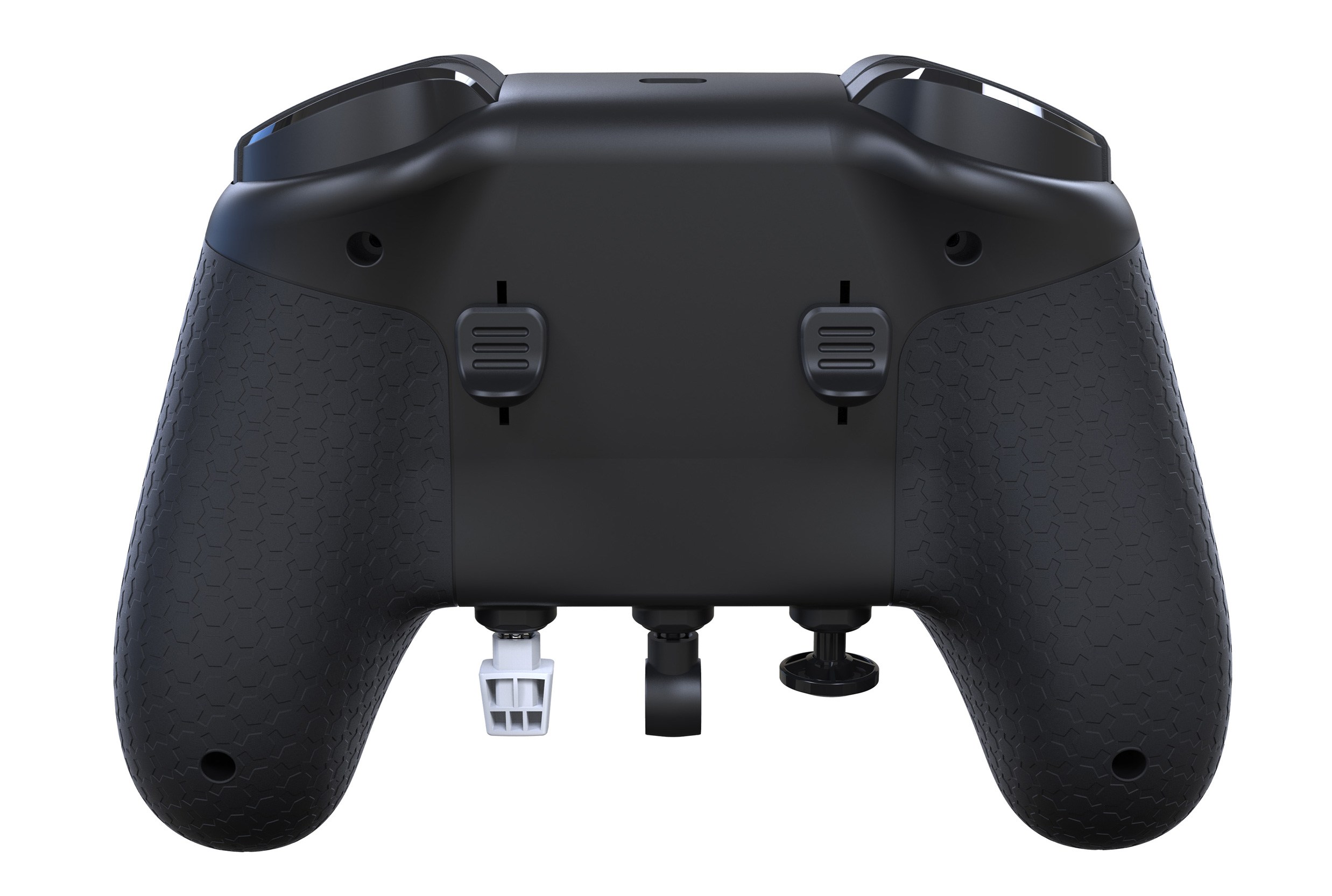 A look at the controls on the back of the Echo Aviation Controller.