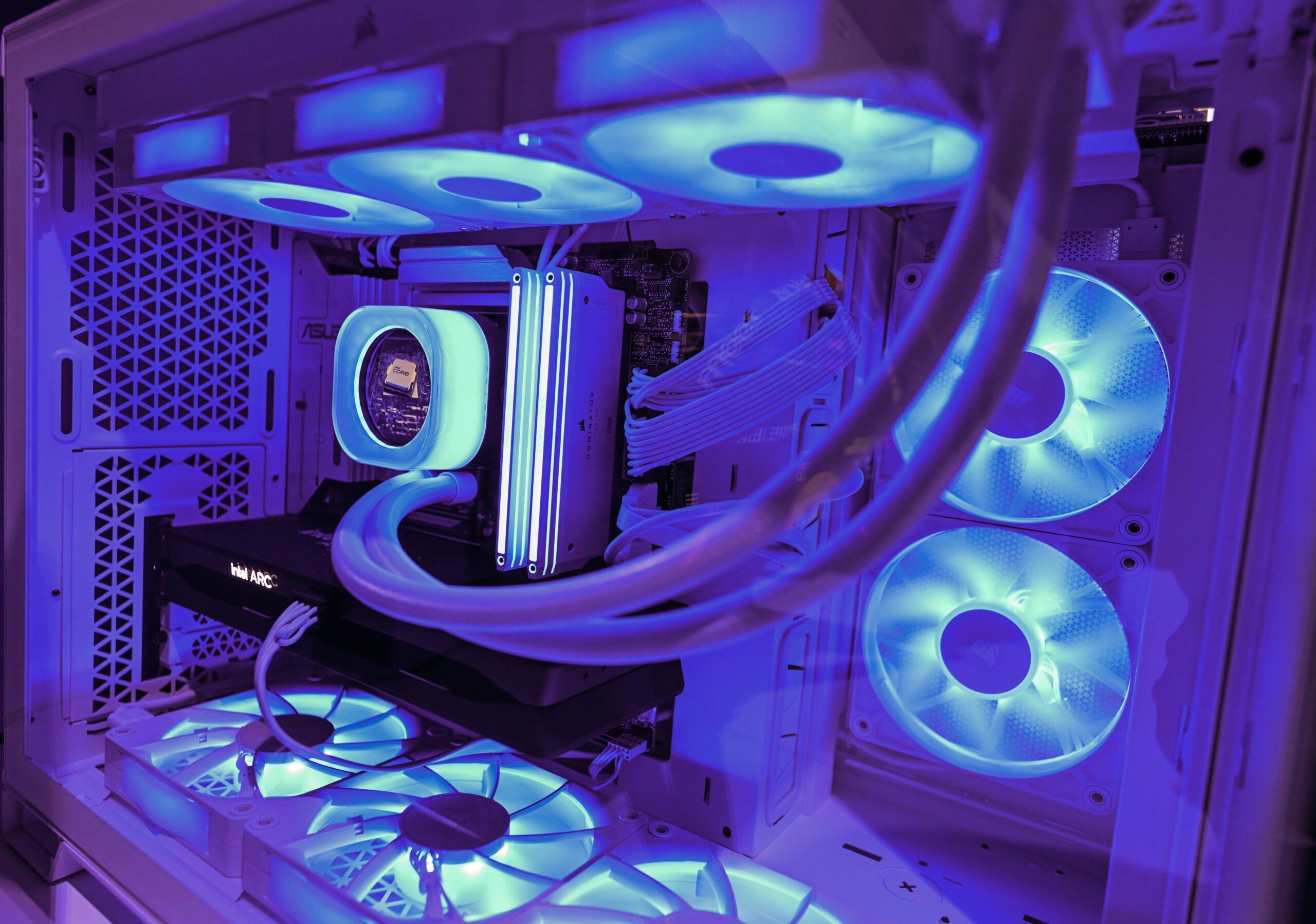 A photo showing a custom PC