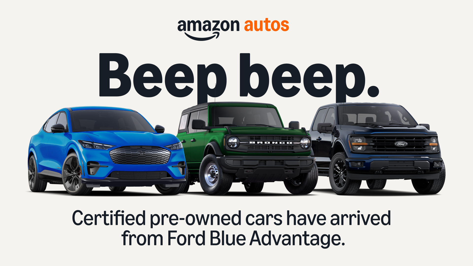 image of Ford vehicles on Amazon