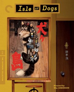 Isle of Dogs DVD cover with drawing of dog