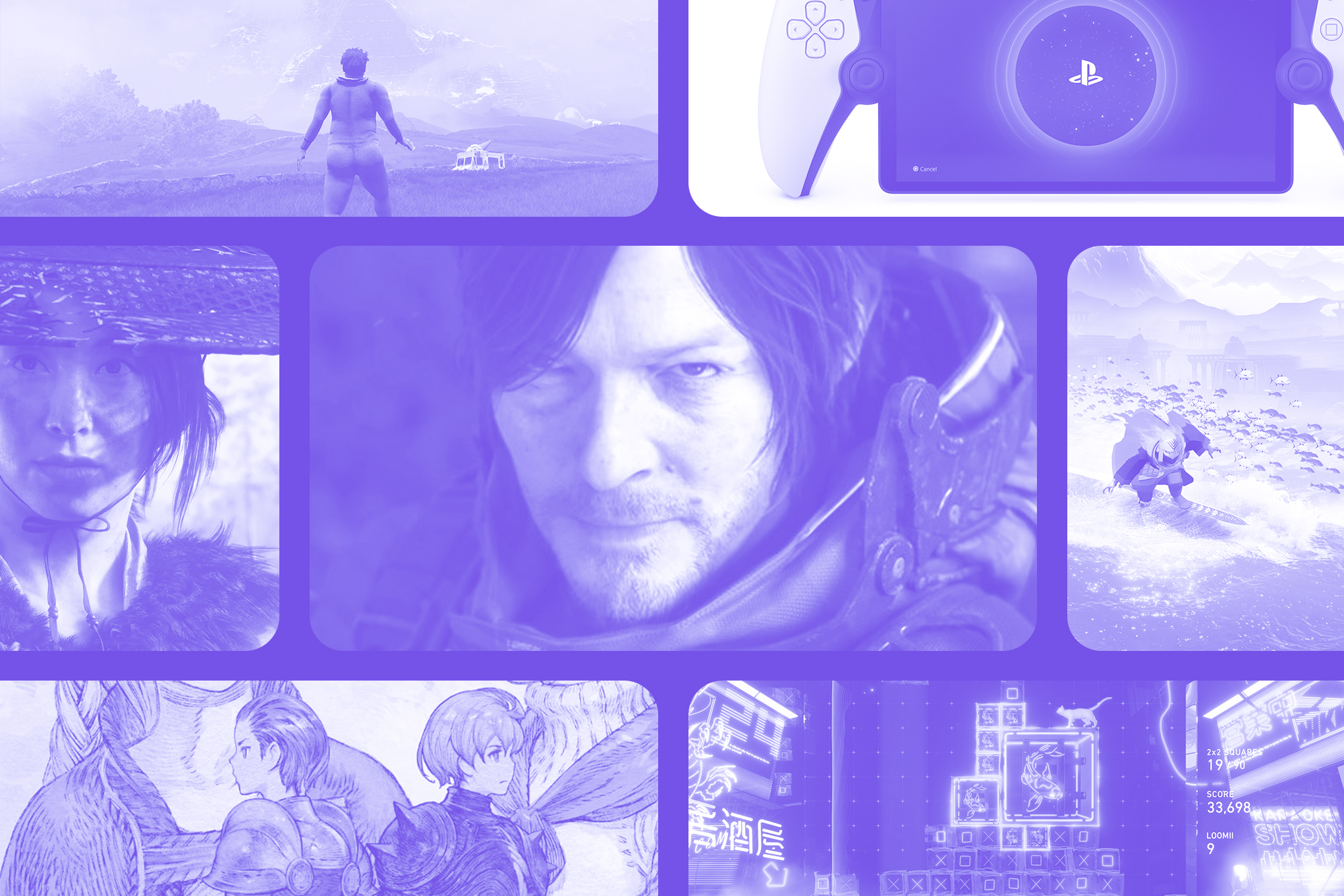 Key art of the best video games on PlayStation in 2025.