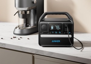 Anker 521 portable power station sitting on counter
