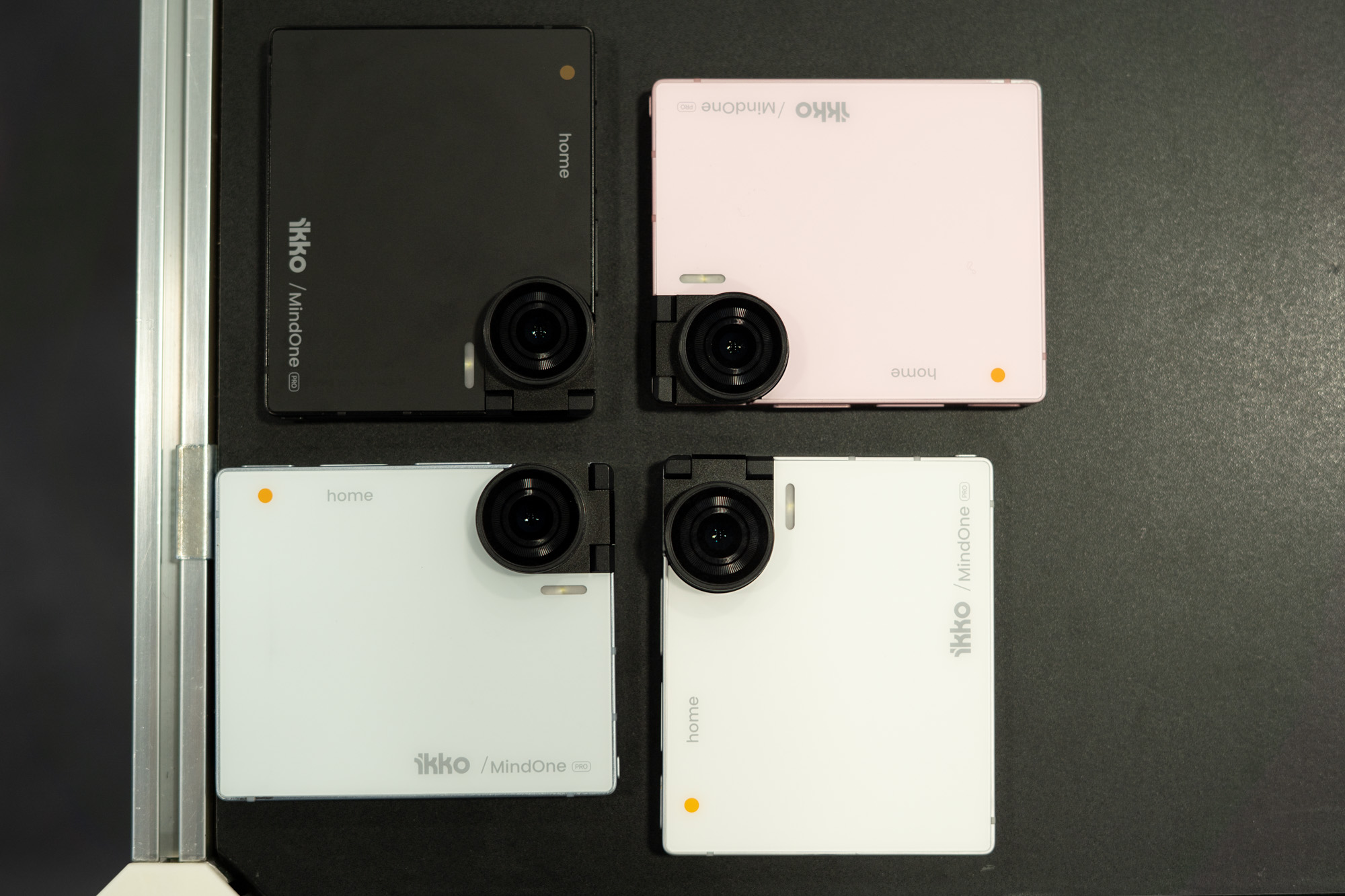 Four Ikko MindOne Pro phones on a table top