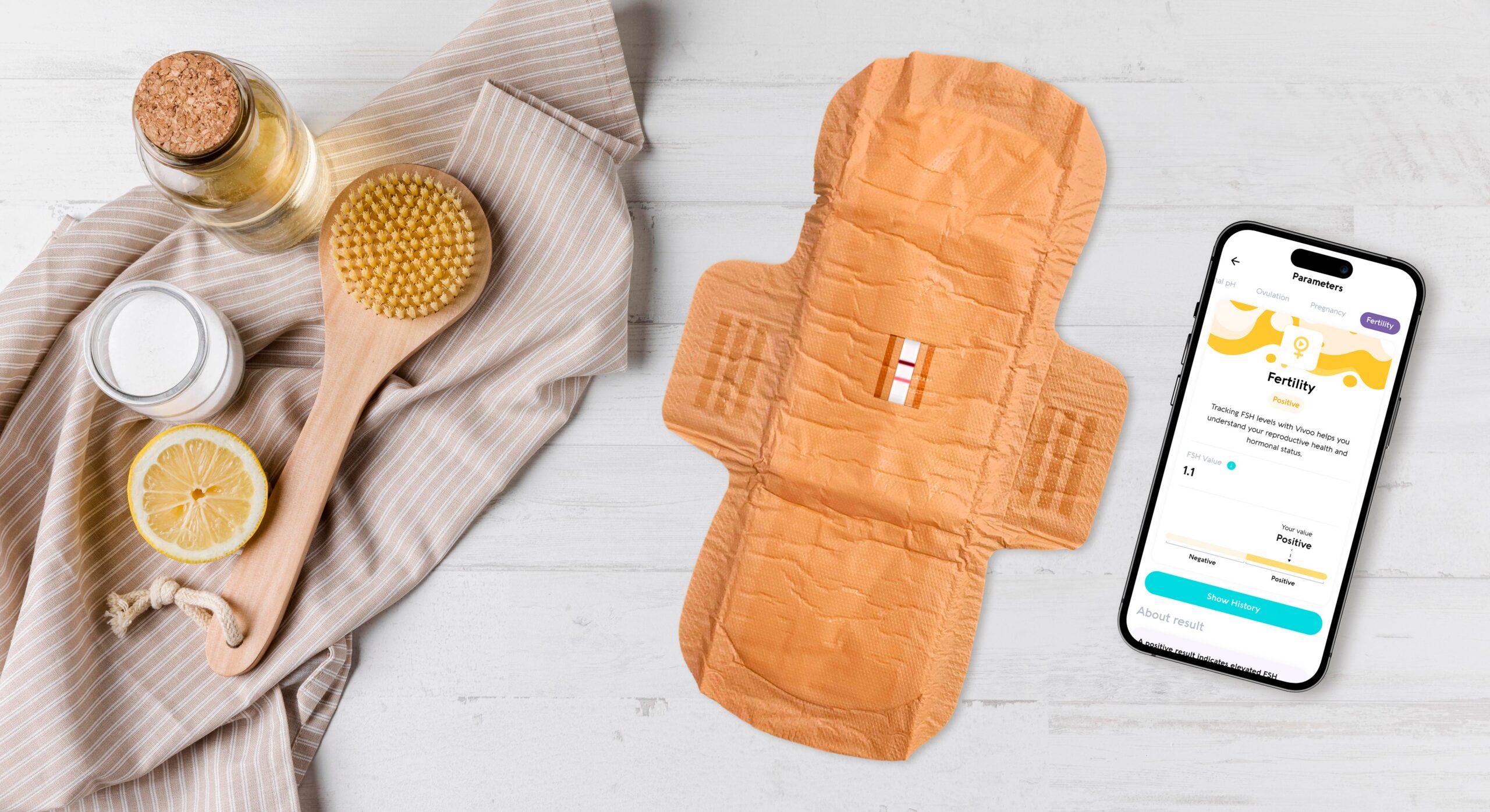 Top-down view of the Vivoo FlowPad