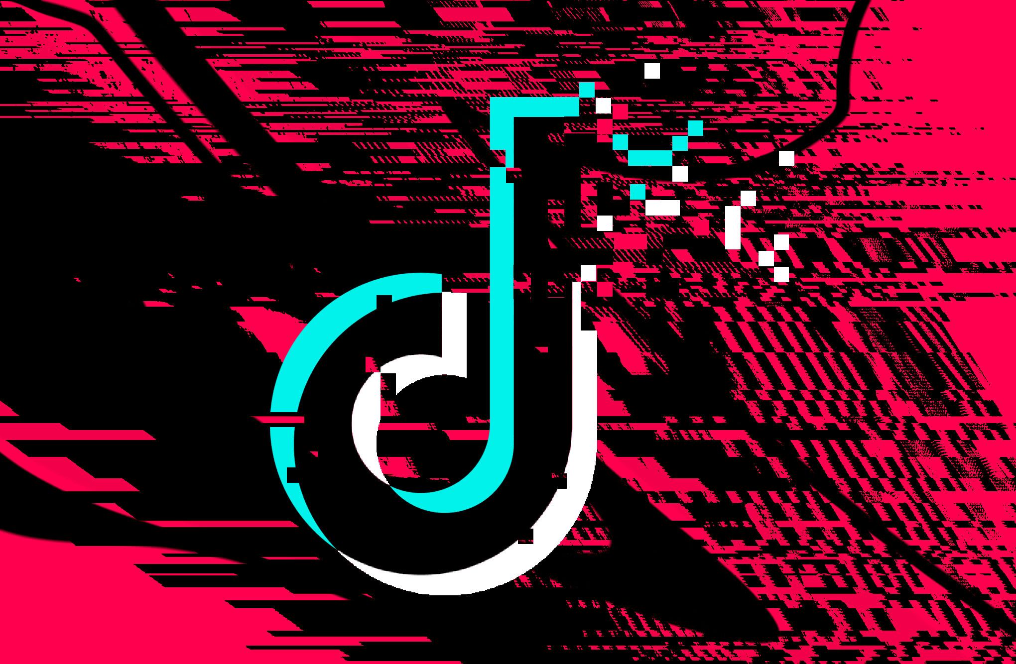 Photo illustration of Tik Tok logo disappearing.