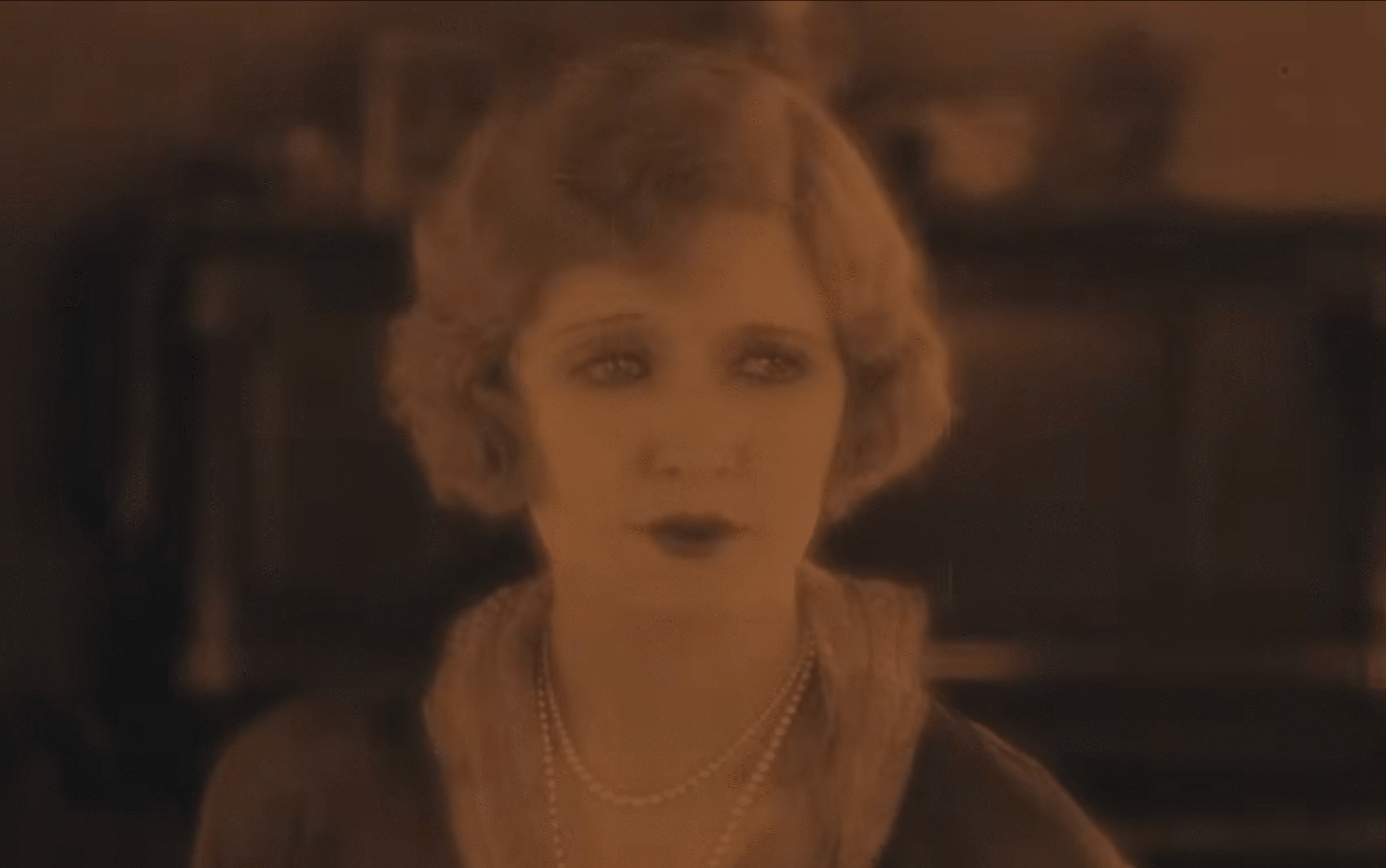 A blonde woman with a bob.