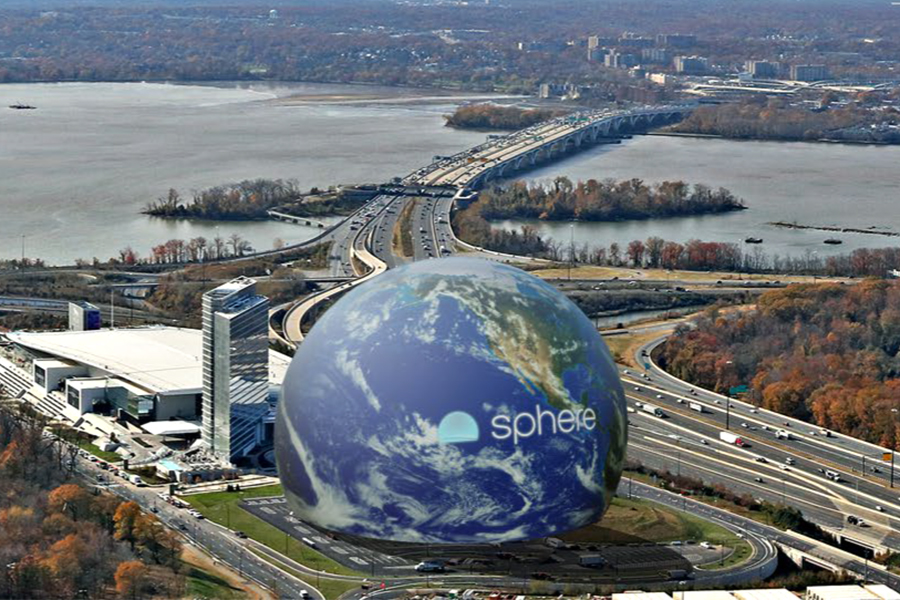 A rendering of the planned mini-Sphere potentially coming to National Harbor, Maryland.
