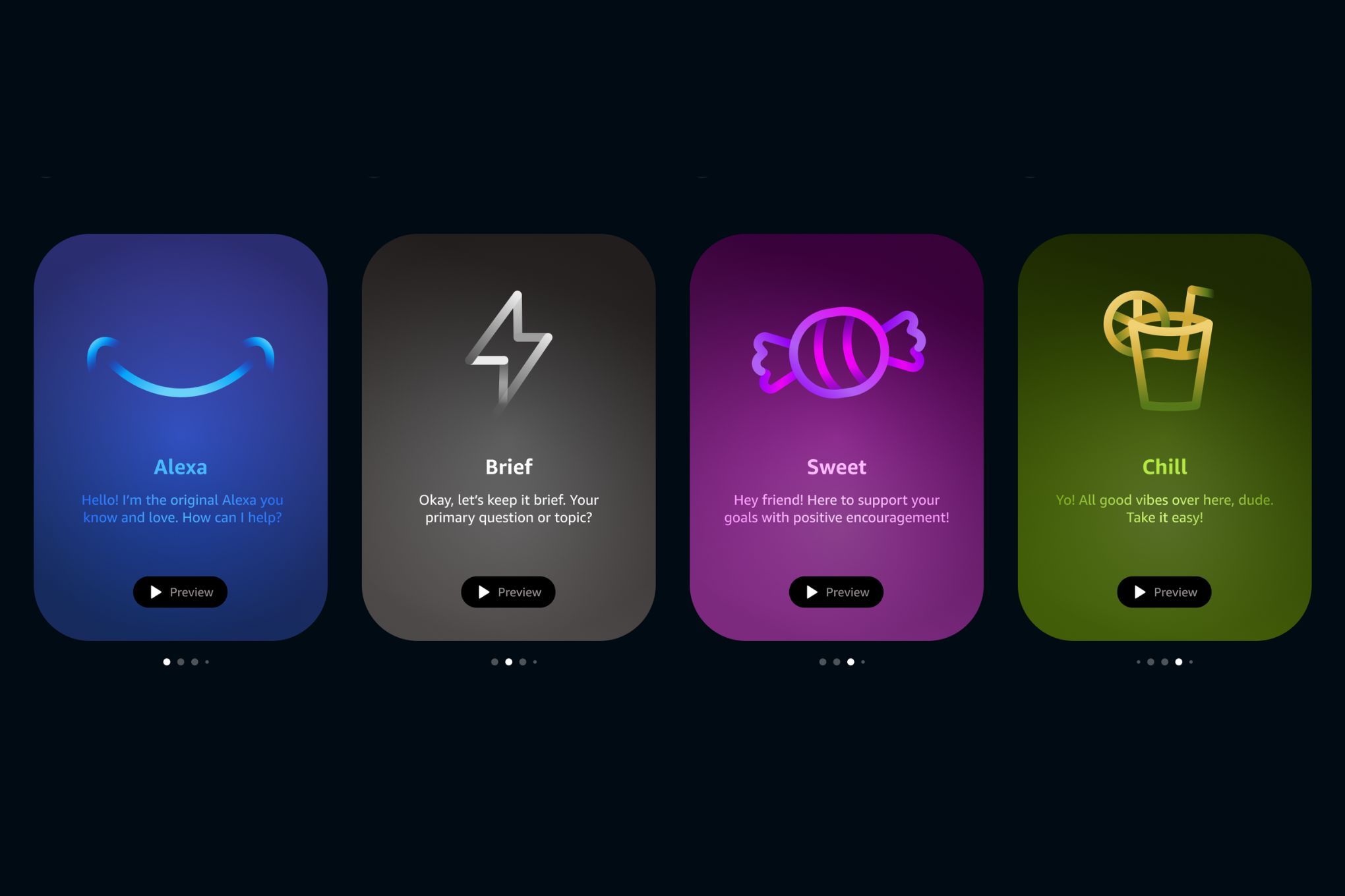 Three new personality style options are now available for Alexa Plus.