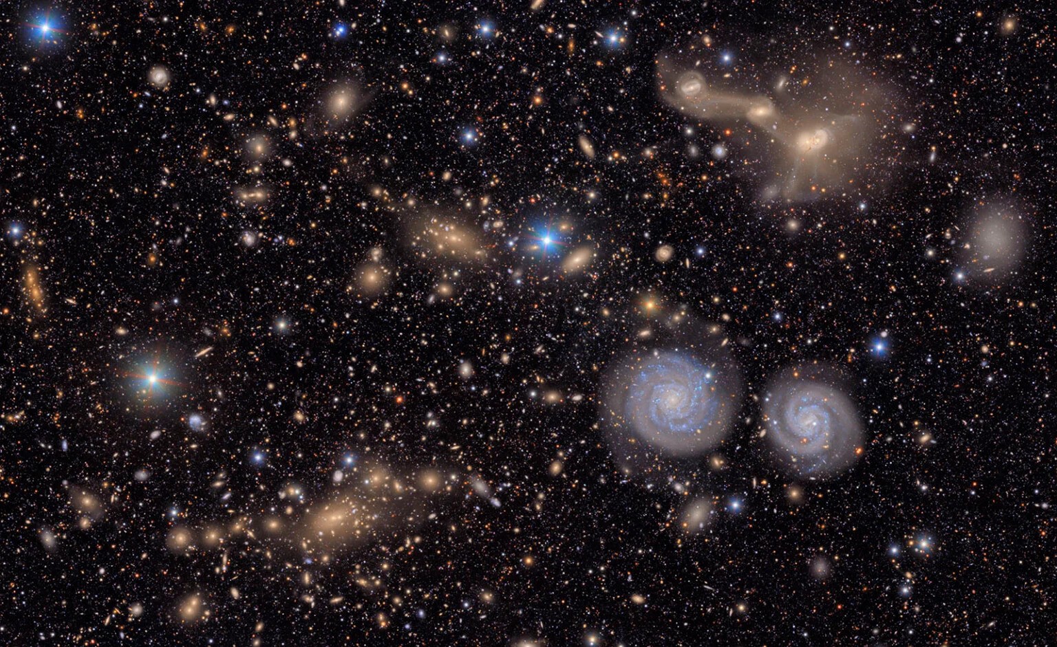 Image from the Vera C. Rubin Observatory showing countless galaxies.