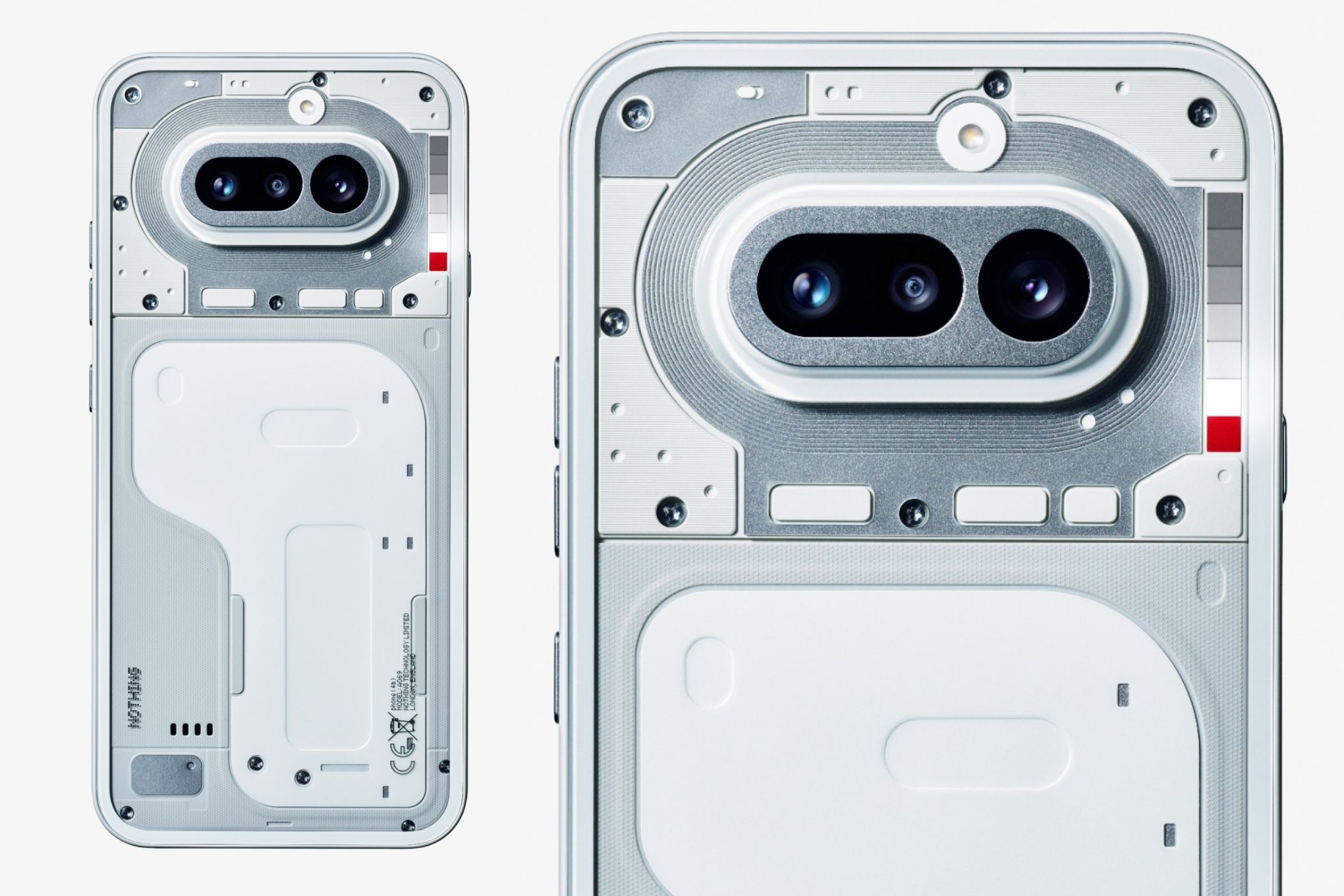 The rear design of the Nothing Phone 4A.