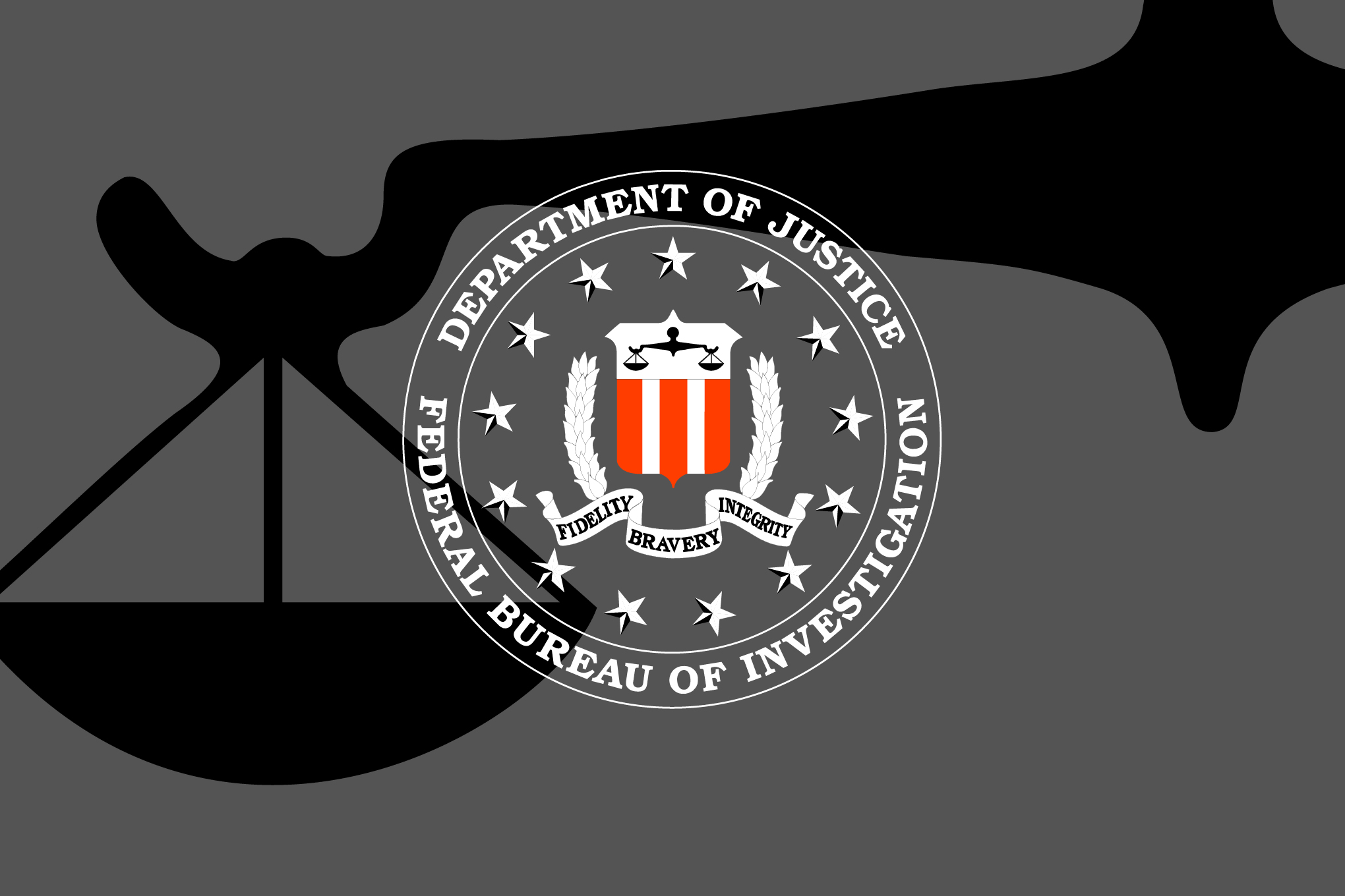 Vector collage of the FBI seal.
