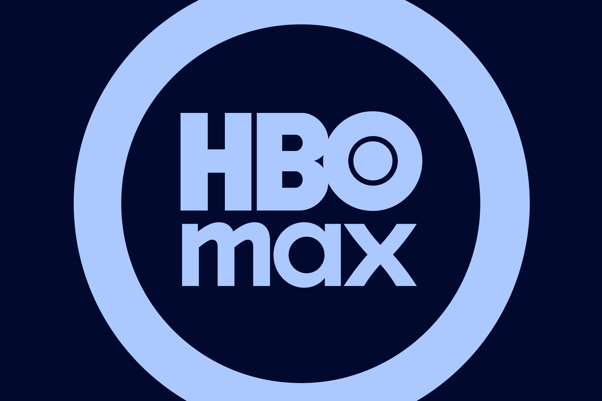 HBO Max logo on a purple background.