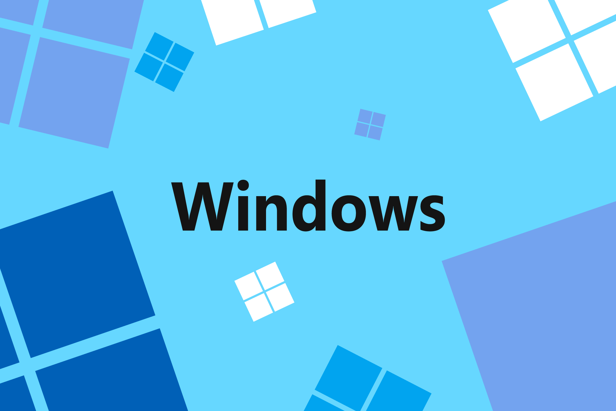 The Microsoft Windows logo on an illustrated background.