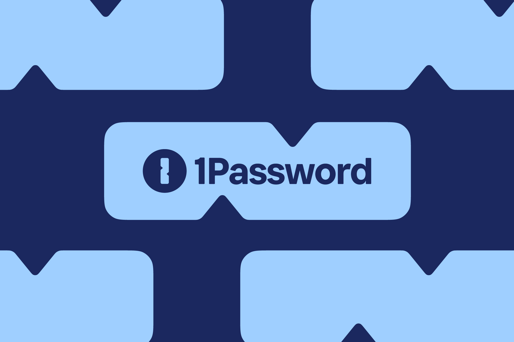 Vector illustration of the 1Password logo.
