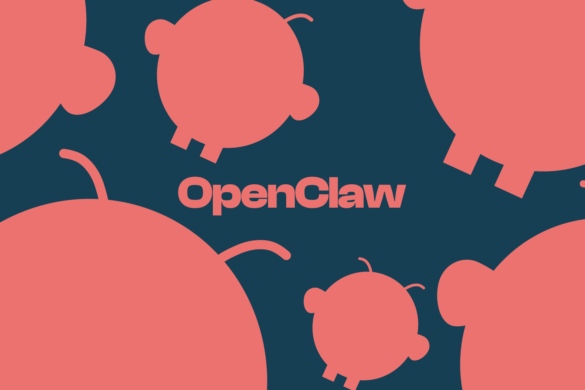 The OpenClaw logo on a dark blue background.