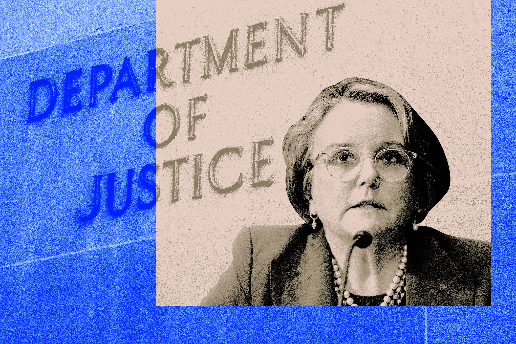 Digital photo collage of Assistant Attorney General Gail Slater.