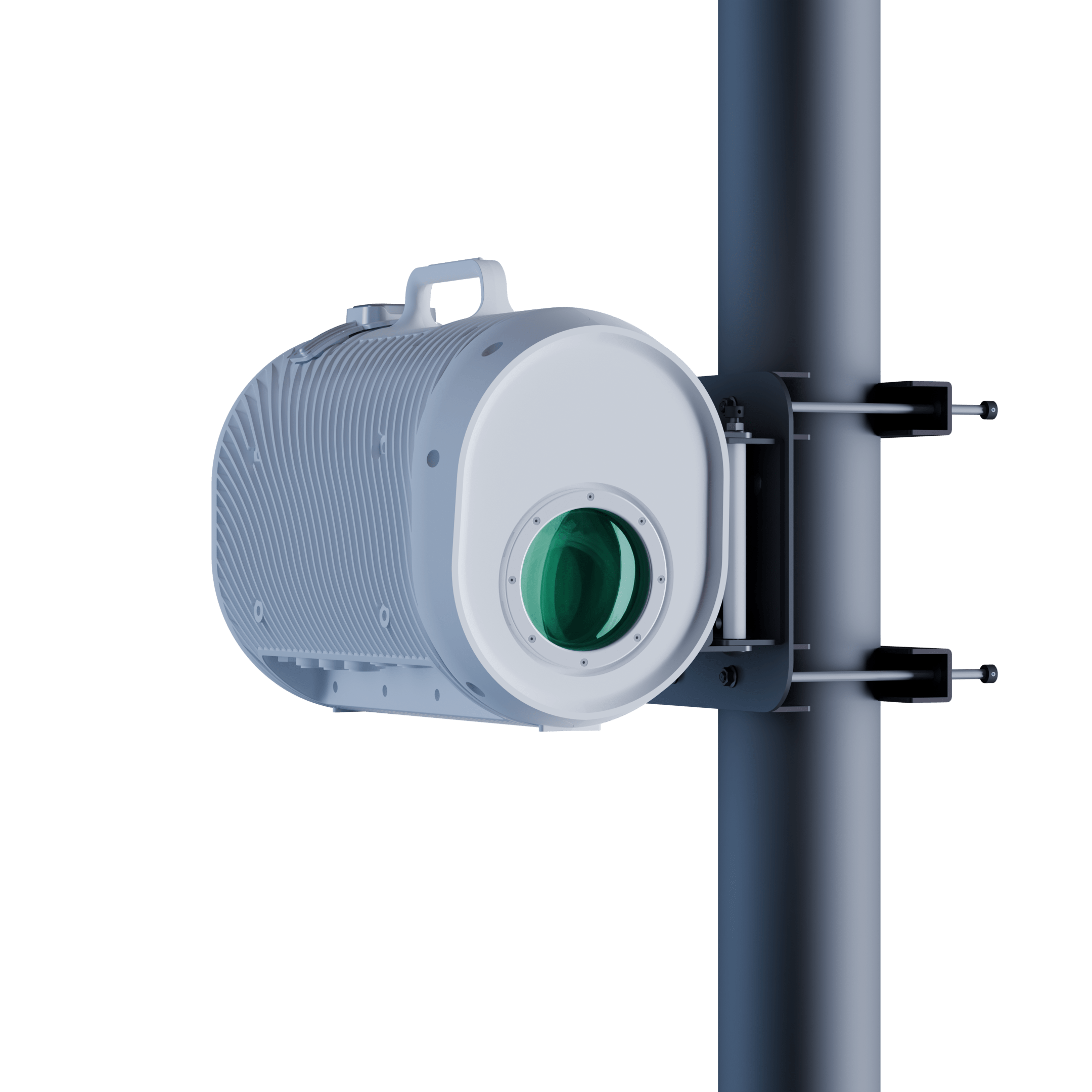 Taara Beam mounted to a pole.