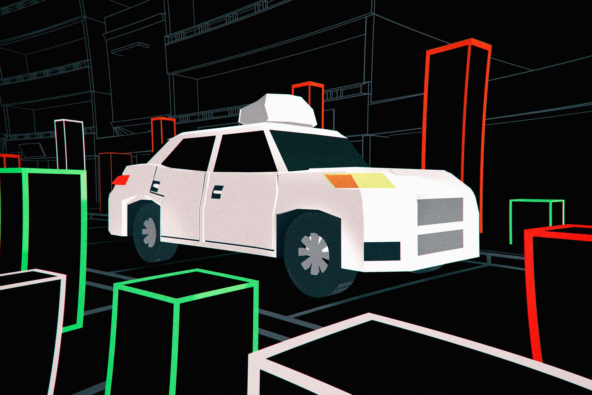 Autonomous vehicle illustration