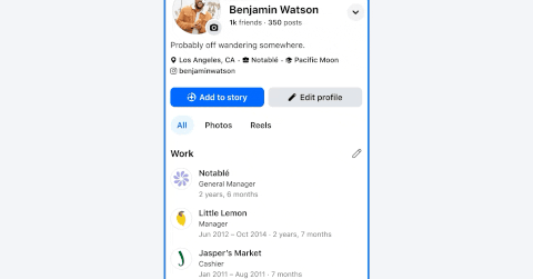 A GIF showing Facebook's tool to animate a still photo.